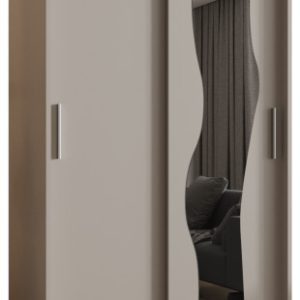 Szafa przesuwna z lustrem Garderoba Ultra 100 kaszmir 550095 Szafa przesuwna z lustrem Garderoba Ultra 100 kaszmir 550095