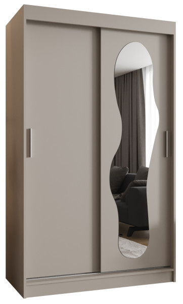 Szafa przesuwna z lustrem Garderoba Ultra 120 kaszmir 550113