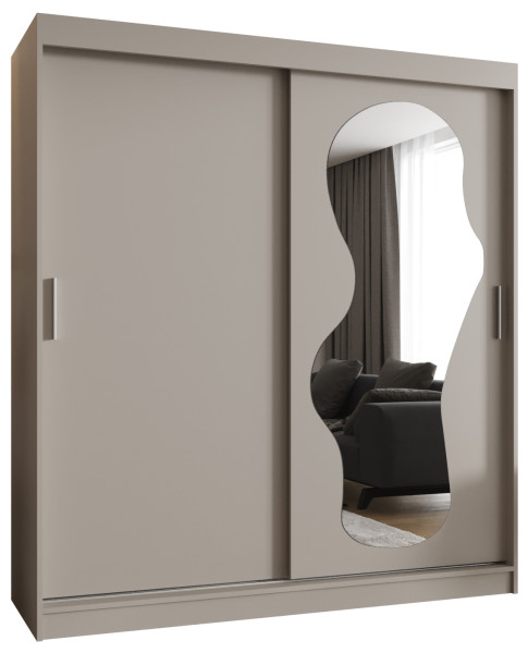 Szafa przesuwna z lustrem Garderoba Ultra 180 kaszmir 550134