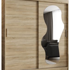 Szafa przesuwna z lustrem Garderoba Ultra 180 sonoma 550127 Szafa przesuwna z lustrem Garderoba Ultra 180 sonoma 550127