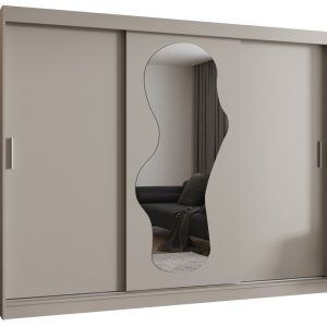 Szafa przesuwna z lustrem Garderoba Ultra 250 kaszmir 550131 Szafa przesuwna z lustrem Garderoba Ultra 250 kaszmir 550131