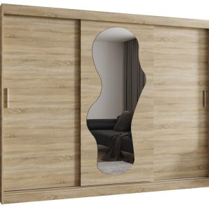 Szafa przesuwna z lustrem Garderoba Ultra 250 sonoma 550124 Szafa przesuwna z lustrem Garderoba Ultra 250 sonoma 550124