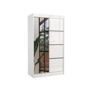 Szafa przesuwna z lustrem GILTON 120 White 1037715 Szafa przesuwna z lustrem GILTON 120 White 1037715