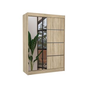 Szafa przesuwna z lustrem GILTON 150 Sonoma 1018205 Szafa przesuwna z lustrem GILTON 150 Sonoma 1018205