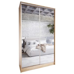 Szafa przesuwna z lustrem GRANDO A 120 sonoma 236526 Szafa przesuwna z lustrem GRANDO A 120 sonoma 236526