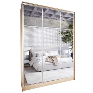 Szafa przesuwna z lustrem GRANDO B 150 sonoma 236592