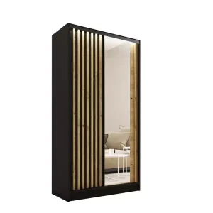 Szafa przesuwna z lustrem i lamelami 100 cm LAMEL 3D Artisan 249003 Szafa przesuwna z lustrem i lamelami 100 cm LAMEL 3D Artisan 249003