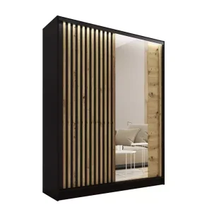 Szafa przesuwna z lustrem i lamelami 150 cm LAMEL 3D Artisan 248982