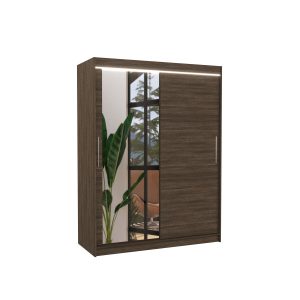Szafa przesuwna z lustrem i oświetleniem LED BIANCO 150 Choco 1046713 Szafa przesuwna z lustrem i oświetleniem LED BIANCO 150 Choco 1046713