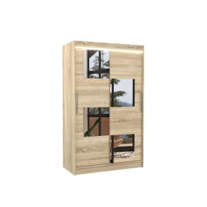Szafa przesuwna z lustrem i oświetleniem LED LUGANO 120 Sonoma 1046727 Szafa przesuwna z lustrem i oświetleniem LED LUGANO 120 Sonoma 1046727