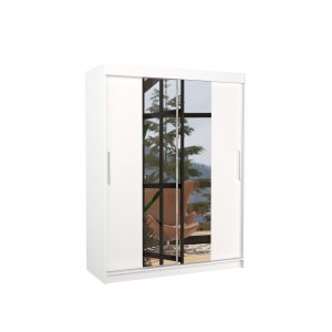 Szafa przesuwna z lustrem INESS 150 White 1006066 Szafa przesuwna z lustrem INESS 150 White 1006066