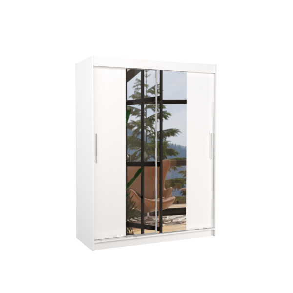 Szafa przesuwna z lustrem INESS 150 White 1006066