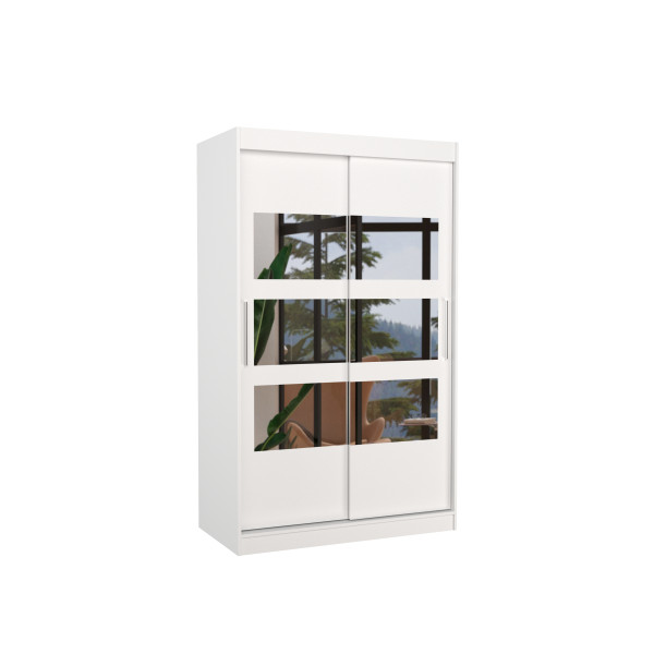 Szafa przesuwna z lustrem KOLORADO 120 White 1017778