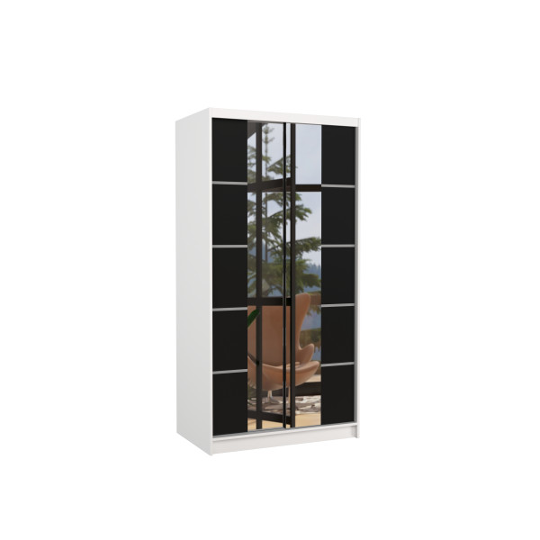 Szafa przesuwna z lustrem KSAWER 100 White 1018283