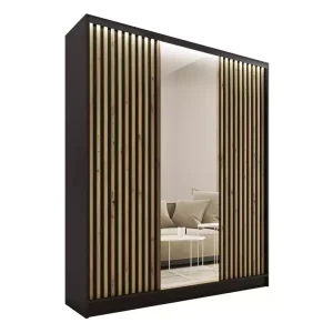 Szafa przesuwna z lustrem lamele 150 cm LOFT 527139