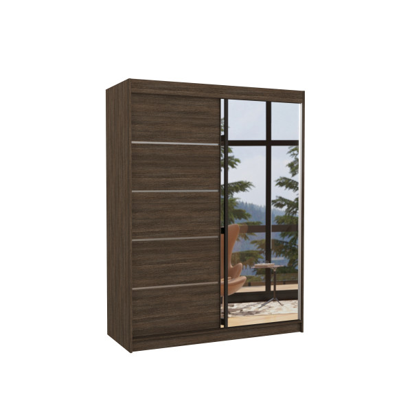 Szafa przesuwna z lustrem LIMBO 150 Choco 1005830