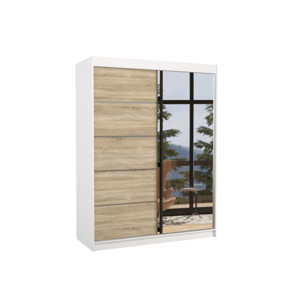 Szafa przesuwna z lustrem LIMBO 150 White 1005960