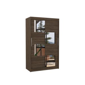 Szafa przesuwna z lustrem LUGANO 120 Choco 1018827 Szafa przesuwna z lustrem LUGANO 120 Choco 1018827
