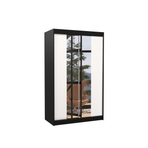 Szafa przesuwna z lustrem MARVIN 120 Black 1006108 Szafa przesuwna z lustrem MARVIN 120 Black 1006108