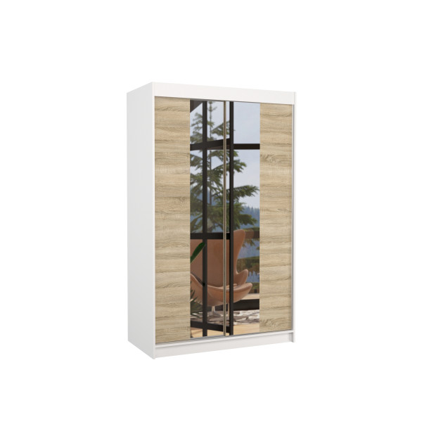 Szafa przesuwna z lustrem MARVIN 120 White 1006105