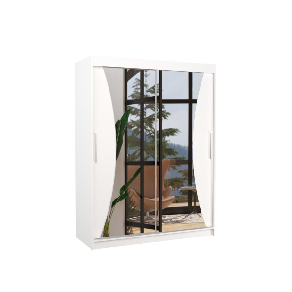 Szafa przesuwna z lustrem MAX 150 White 1005970