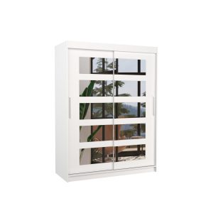 Szafa przesuwna z lustrem MURANI 150 White 1018078 Szafa przesuwna z lustrem MURANI 150 White 1018078