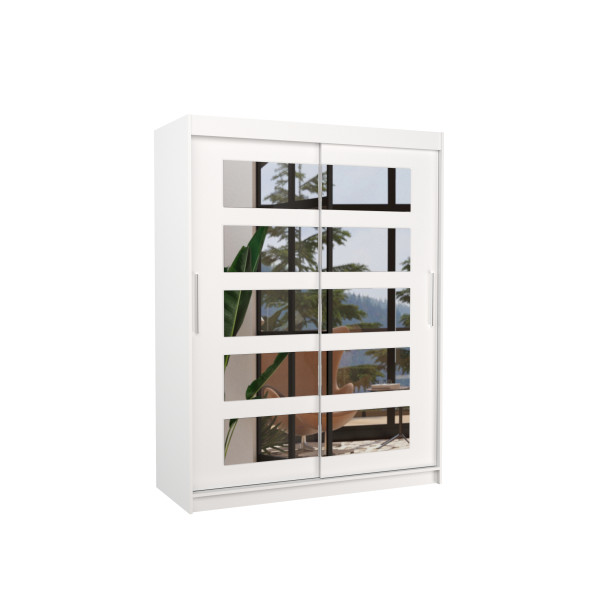 Szafa przesuwna z lustrem MURANI 150 White 1018078