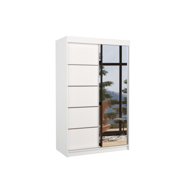 Szafa przesuwna z lustrem NICEA 120 White 1005933