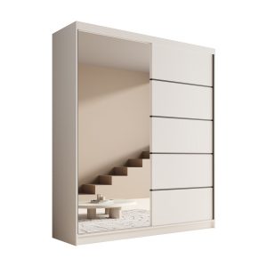 Szafa Przesuwna z lustrem Nico 180 Biała 1005959