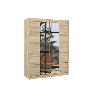 Szafa przesuwna z lustrem NORDIC 150 Sonoma 1005937