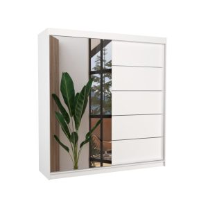 Szafa przesuwna z lustrem OLIVER 200 White 1018141 Szafa przesuwna z lustrem OLIVER 200 White 1018141