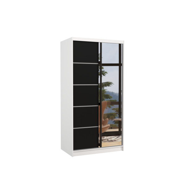 Szafa przesuwna z lustrem ORLANDO 100 White 1018245