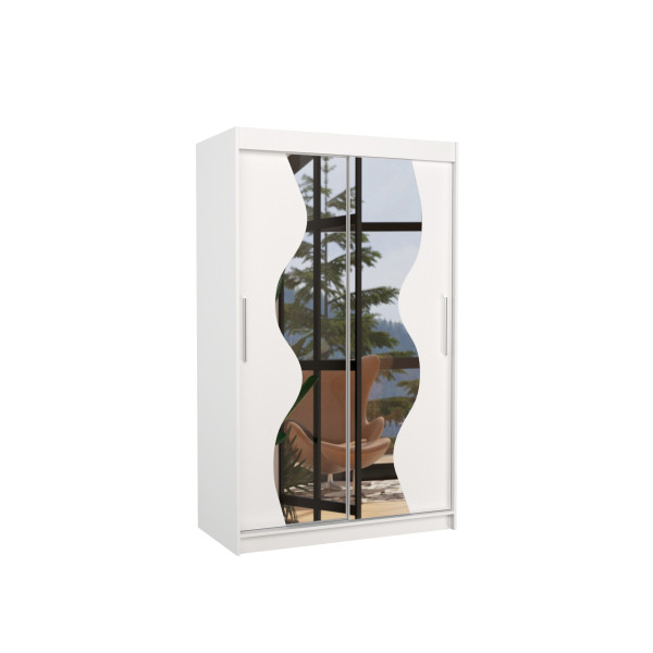 Szafa przesuwna z lustrem OSWALD 120 White 1012346