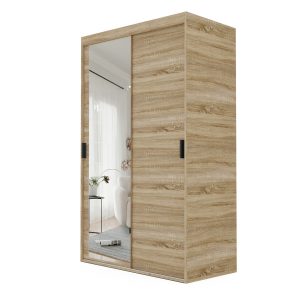 Szafa przesuwna z lustrem PEDRI 120 cm w kolorze sonoma 722982 Szafa przesuwna z lustrem PEDRI 120 cm w kolorze sonoma 722982