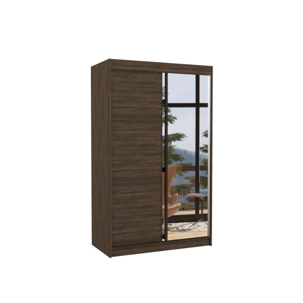 Szafa przesuwna z lustrem REWENA 120 Choco 1006098