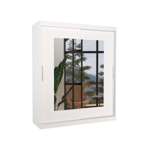 Szafa przesuwna z lustrem ROSETTE 180 White 1018643 Szafa przesuwna z lustrem ROSETTE 180 White 1018643