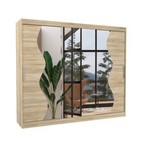 Szafa przesuwna z lustrem SHARON 250 Sonoma 1012195 Szafa przesuwna z lustrem SHARON 250 Sonoma 1012195