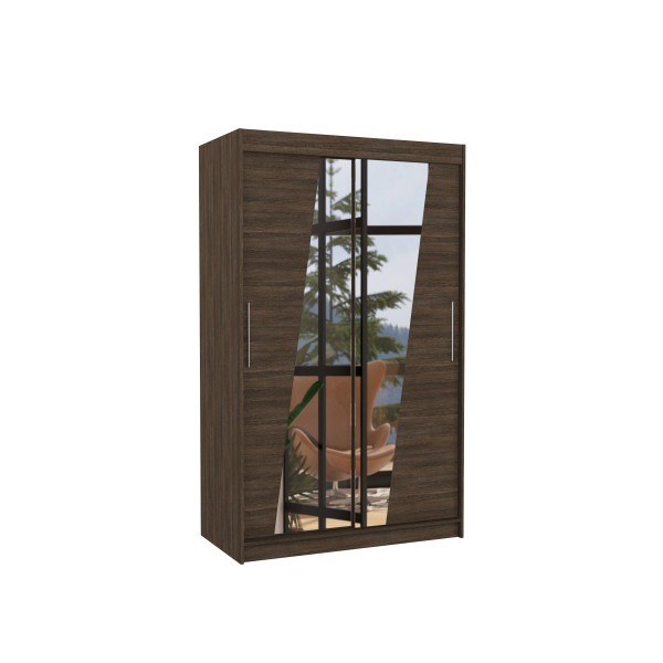 Szafa przesuwna z lustrem TEXAS 120 Choco 1006112