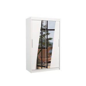 Szafa przesuwna z lustrem TEXAS 120 White 1006021 Szafa przesuwna z lustrem TEXAS 120 White 1006021