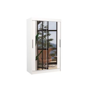 Szafa przesuwna z lustrem TIBAGO 120 White 1018290 Szafa przesuwna z lustrem TIBAGO 120 White 1018290