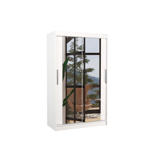 Szafa przesuwna z lustrem TIBAGO 120 White 1018290