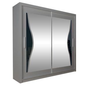 Szafa przesuwna z lustrem TUMI 120 / szara 382840 Szafa przesuwna z lustrem TUMI 120 / szara 382840