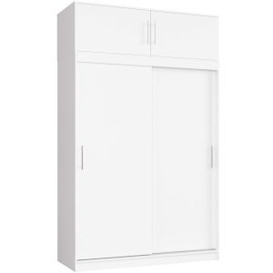 Szafa Przesuwna Z Nadstawką 150Cm Clp Biała Mono 728029 Szafa Przesuwna Z Nadstawką 150Cm Clp Biała Mono 728029
