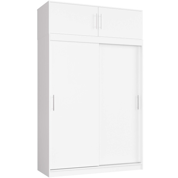 Szafa Przesuwna Z Nadstawką 150Cm Clp Biała Mono 728029