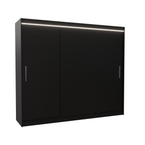 Szafa przesuwna z oświetleniem LED ANTOS 250 Black 1012293 Szafa przesuwna z oświetleniem LED ANTOS 250 Black 1012293