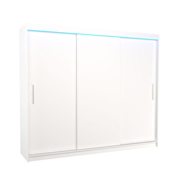 Szafa przesuwna z oświetleniem LED ANTOS 250 White 1037703