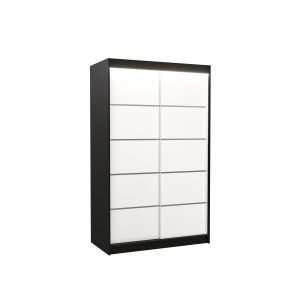 Szafa przesuwna z oświetleniem LED BENISSO 120 Black 1018306 Szafa przesuwna z oświetleniem LED BENISSO 120 Black 1018306