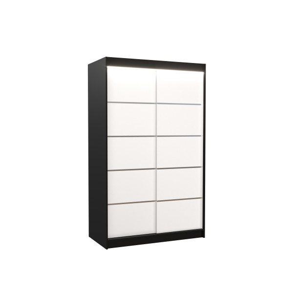 Szafa przesuwna z oświetleniem LED BENISSO 120 Black 1018306