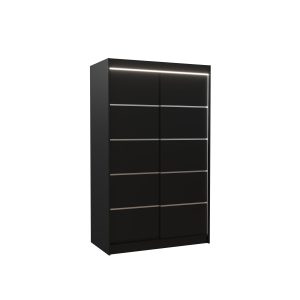 Szafa przesuwna z oświetleniem LED BENISSO 120 Black 1018219 Szafa przesuwna z oświetleniem LED BENISSO 120 Black 1018219