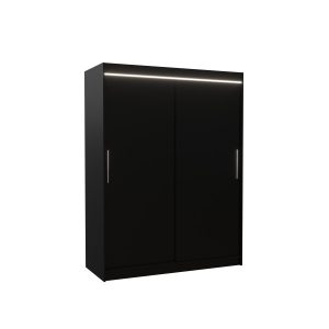 Szafa przesuwna z oświetleniem LED DENVER 150 Black 1018589 Szafa przesuwna z oświetleniem LED DENVER 150 Black 1018589